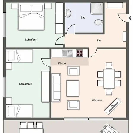 Appartementanlage Am Appartementanlage Am Grosse Brise - 4a Apartmán *